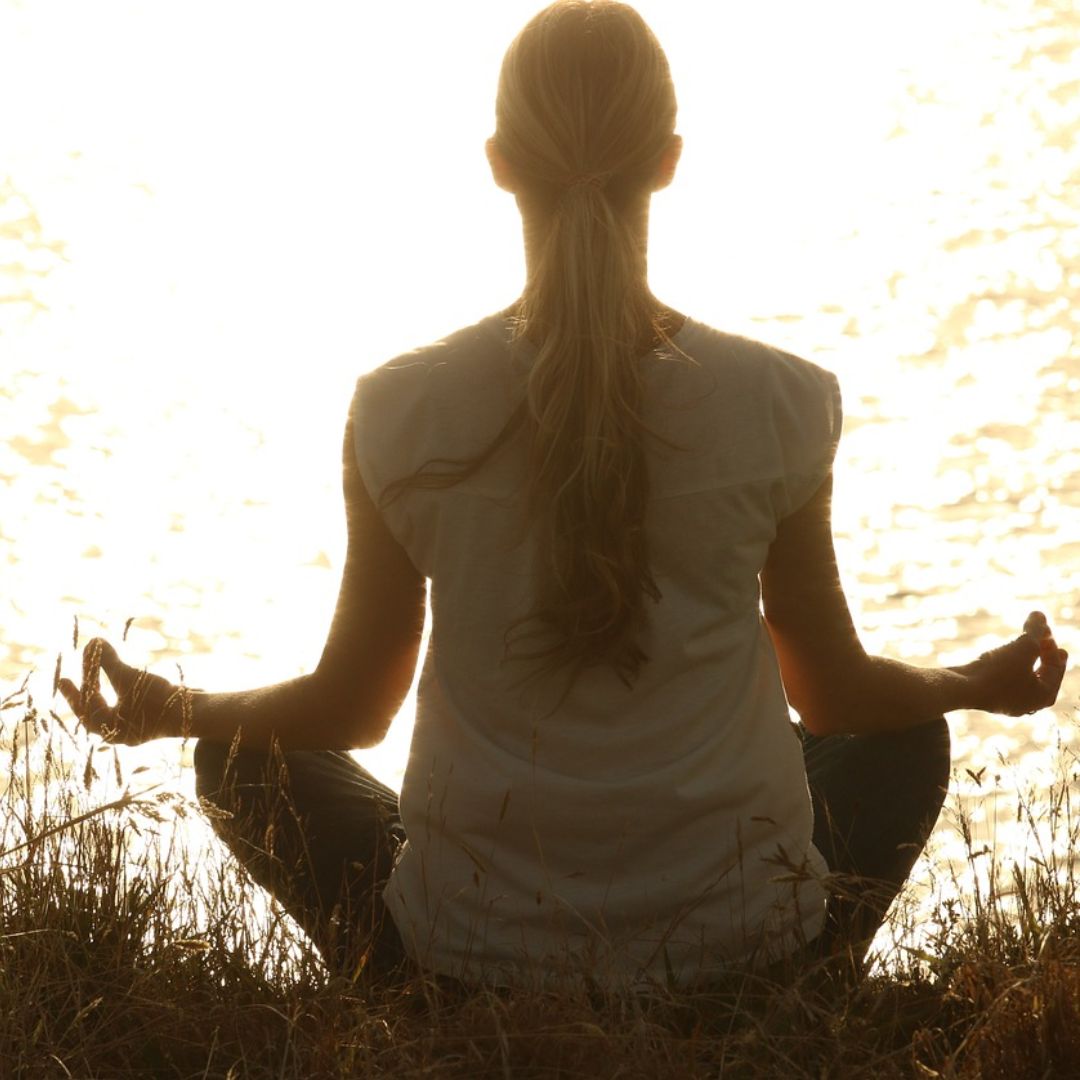 woman doing yoga, 