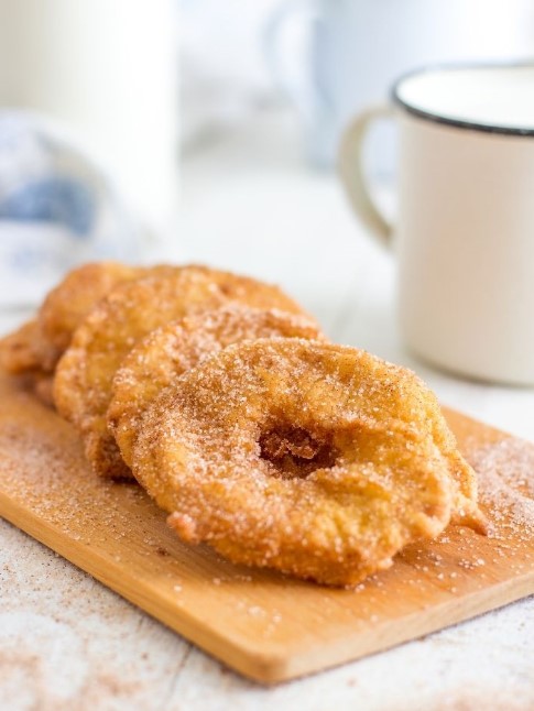 Best Homemade apple fritters with caramel sauce Recipe